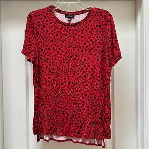 Alfani animal print tee